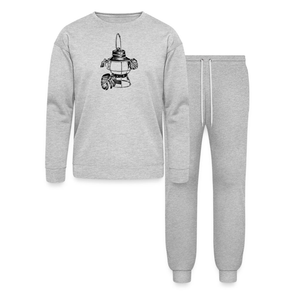 Black Lantern Unisex Lounge Wear Set - heather gray