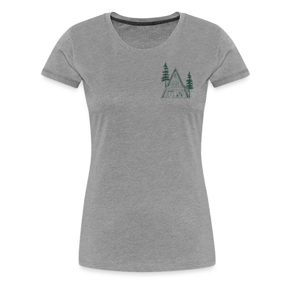 A-Frame Green  Women’s Premium T-Shirt - heather gray