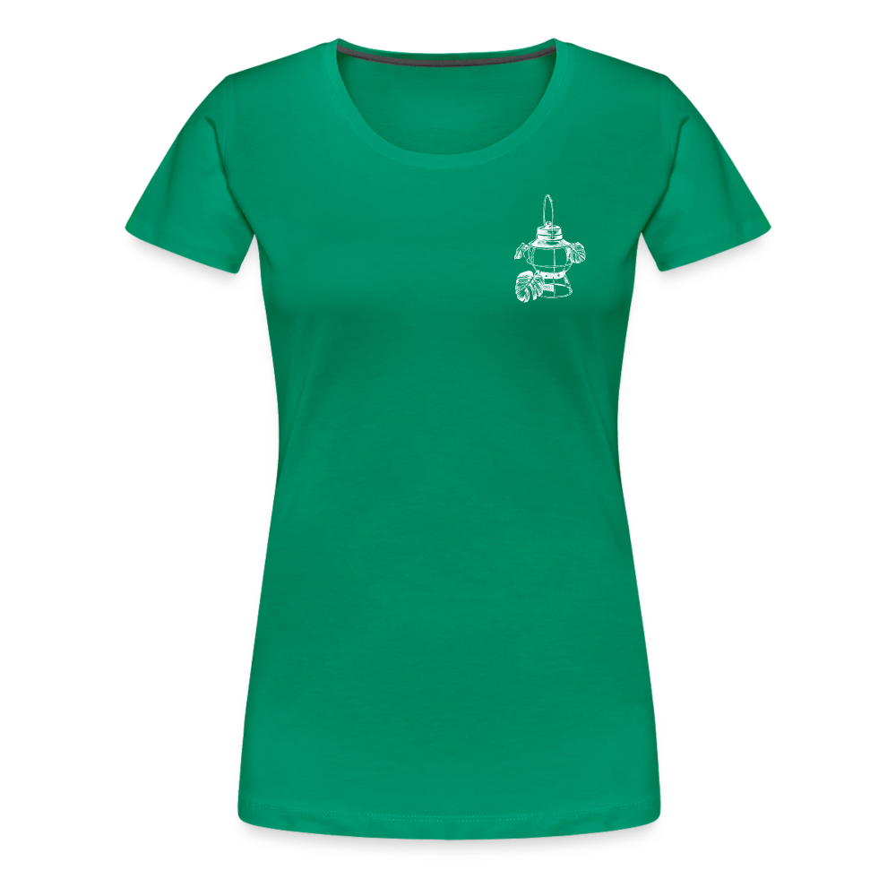 White Lantern Women’s Premium T-Shirt - kelly green