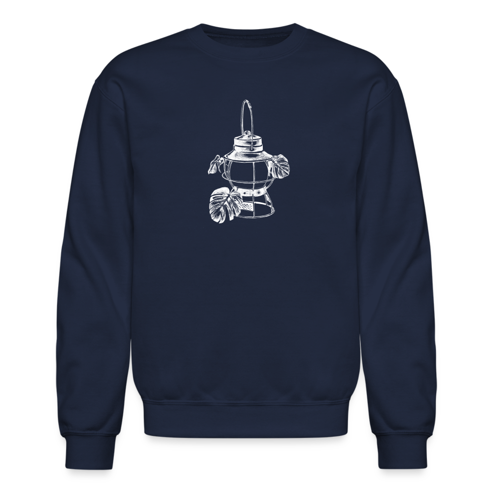 White Lantern Unisex Crewneck Sweatshirt - navy