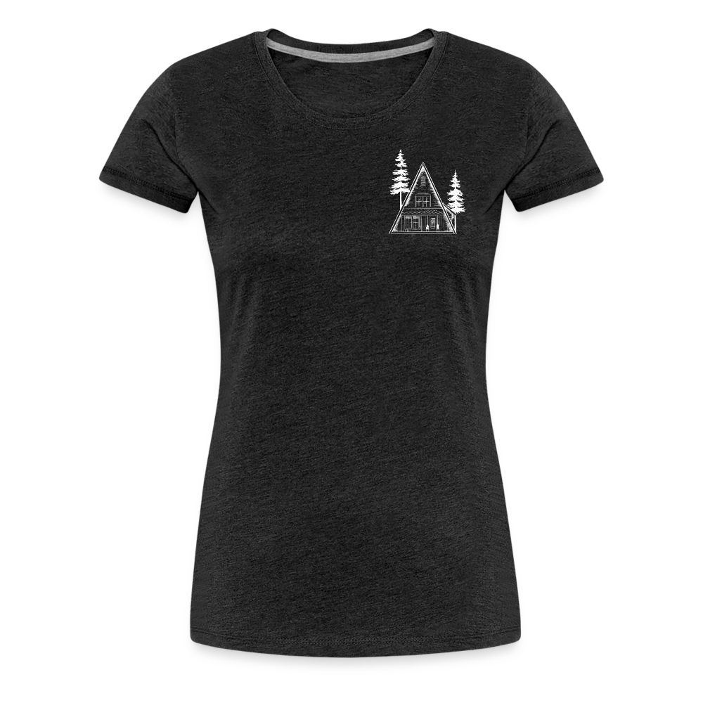 A-Frame White Women's Premium T-Shirt - charcoal grey