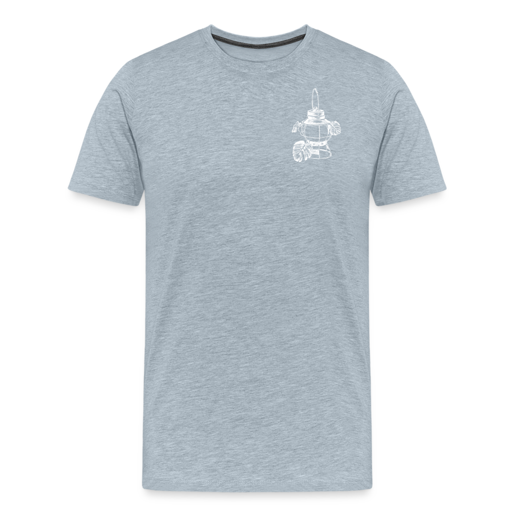 White Lantern Men's Premium T-Shirt - heather ice blue