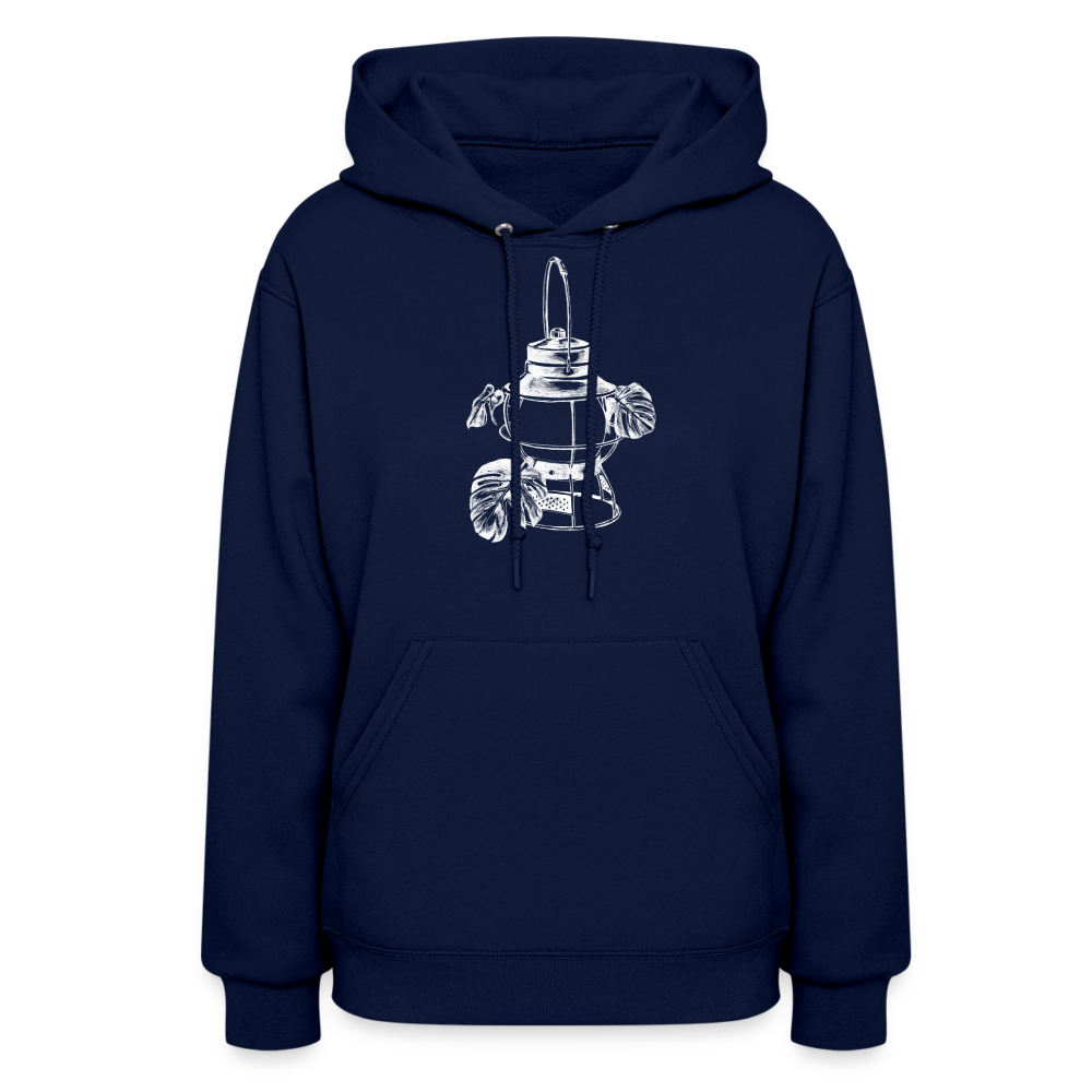 White Lantern Women's Hoodie - navy