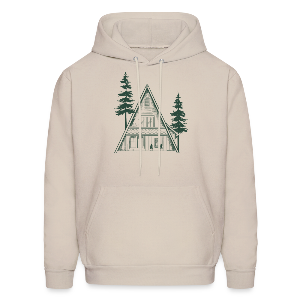 A-Frame Green Men's Hoodie - Sand