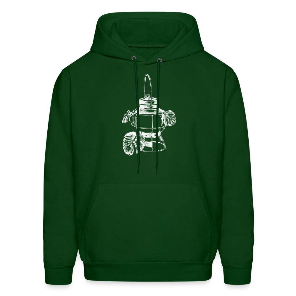 White Lantern Men's Hoodie - forest green