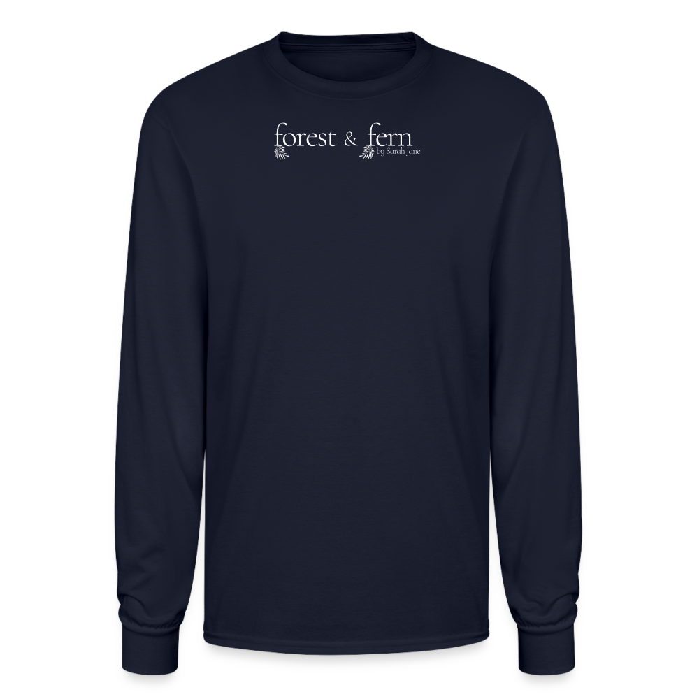 Forest & Fern Unisex Long Sleeve T-Shirt - navy