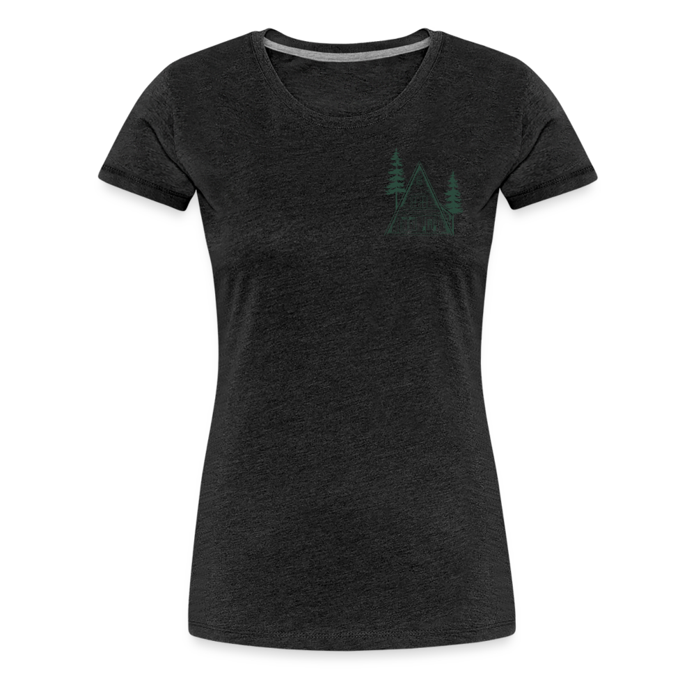 A-Frame Green  Women’s Premium T-Shirt - charcoal grey