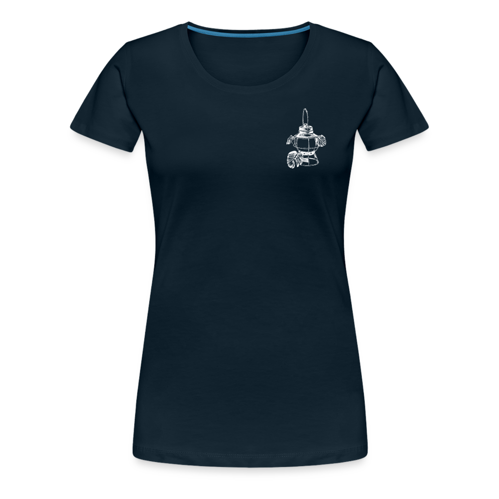 White Lantern Women’s Premium T-Shirt - deep navy