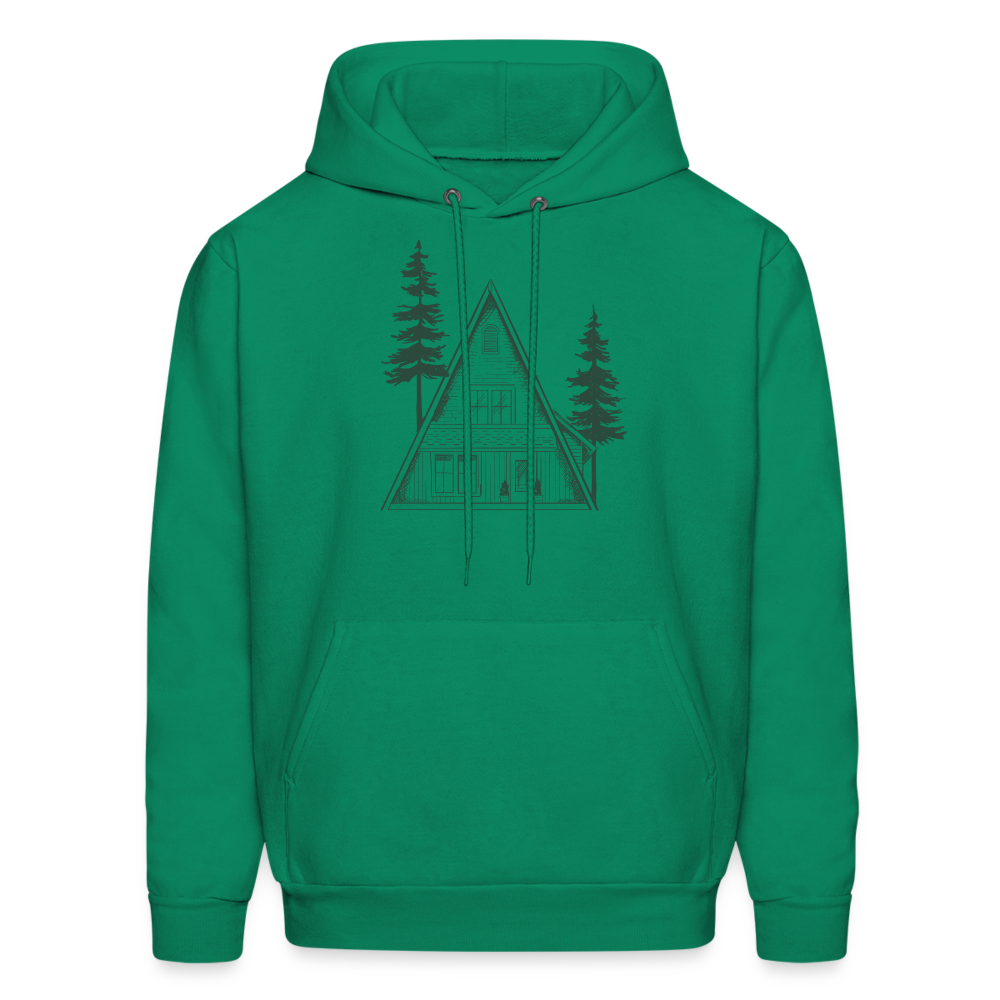 A-Frame Green Men's Hoodie - kelly green