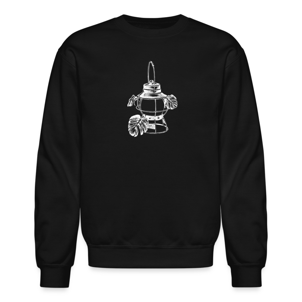 White Lantern Unisex Crewneck Sweatshirt - black