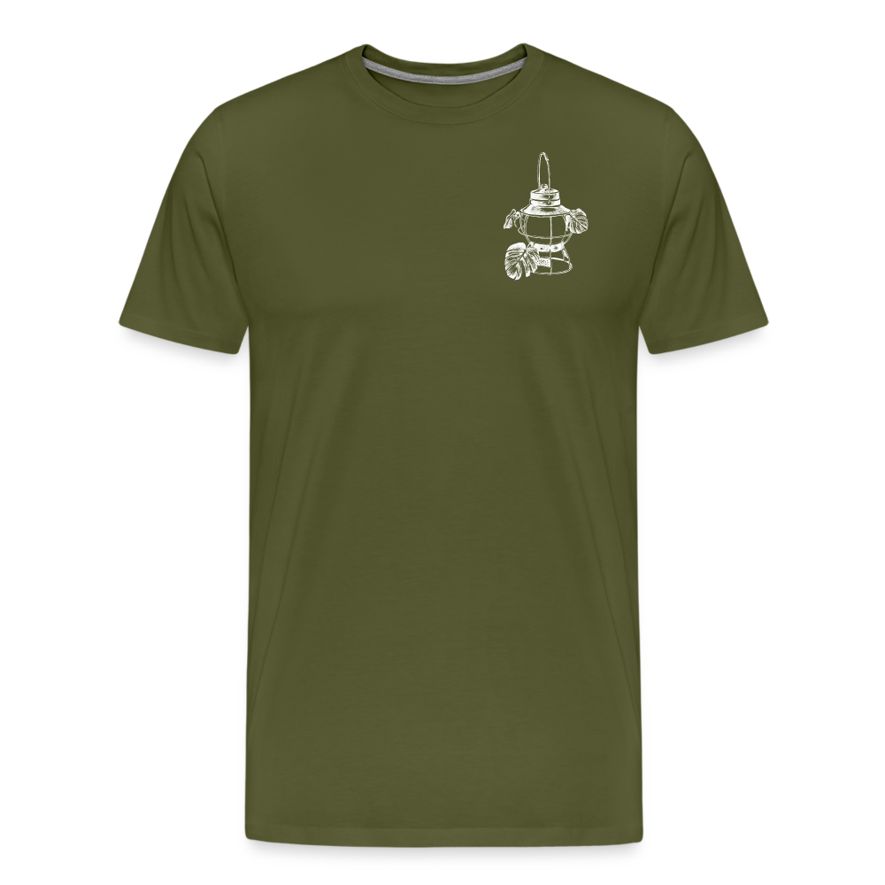 White Lantern Men's Premium T-Shirt - olive green