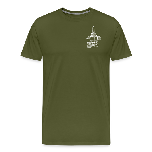 White Lantern Men's Premium T-Shirt - olive green