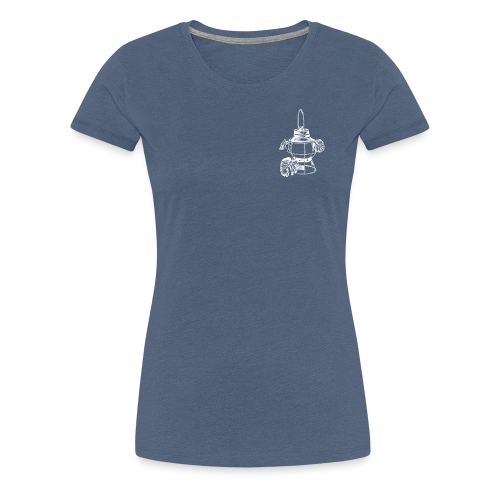 White Lantern Women’s Premium T-Shirt - heather blue