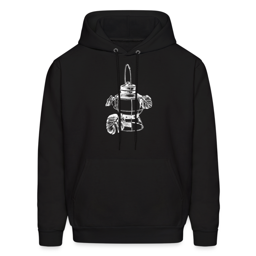 White Lantern Men's Hoodie - black