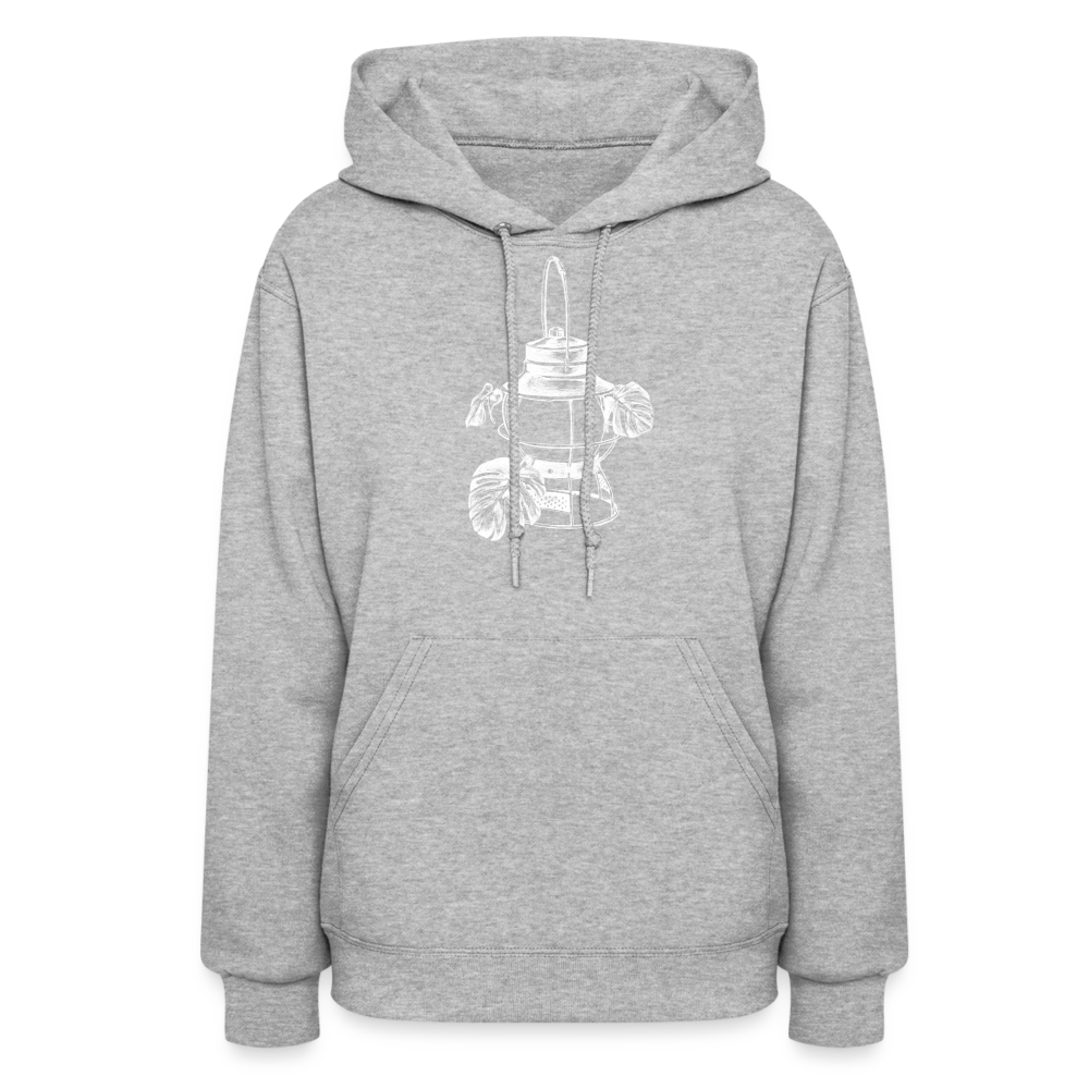 White Lantern Women's Hoodie - heather gray