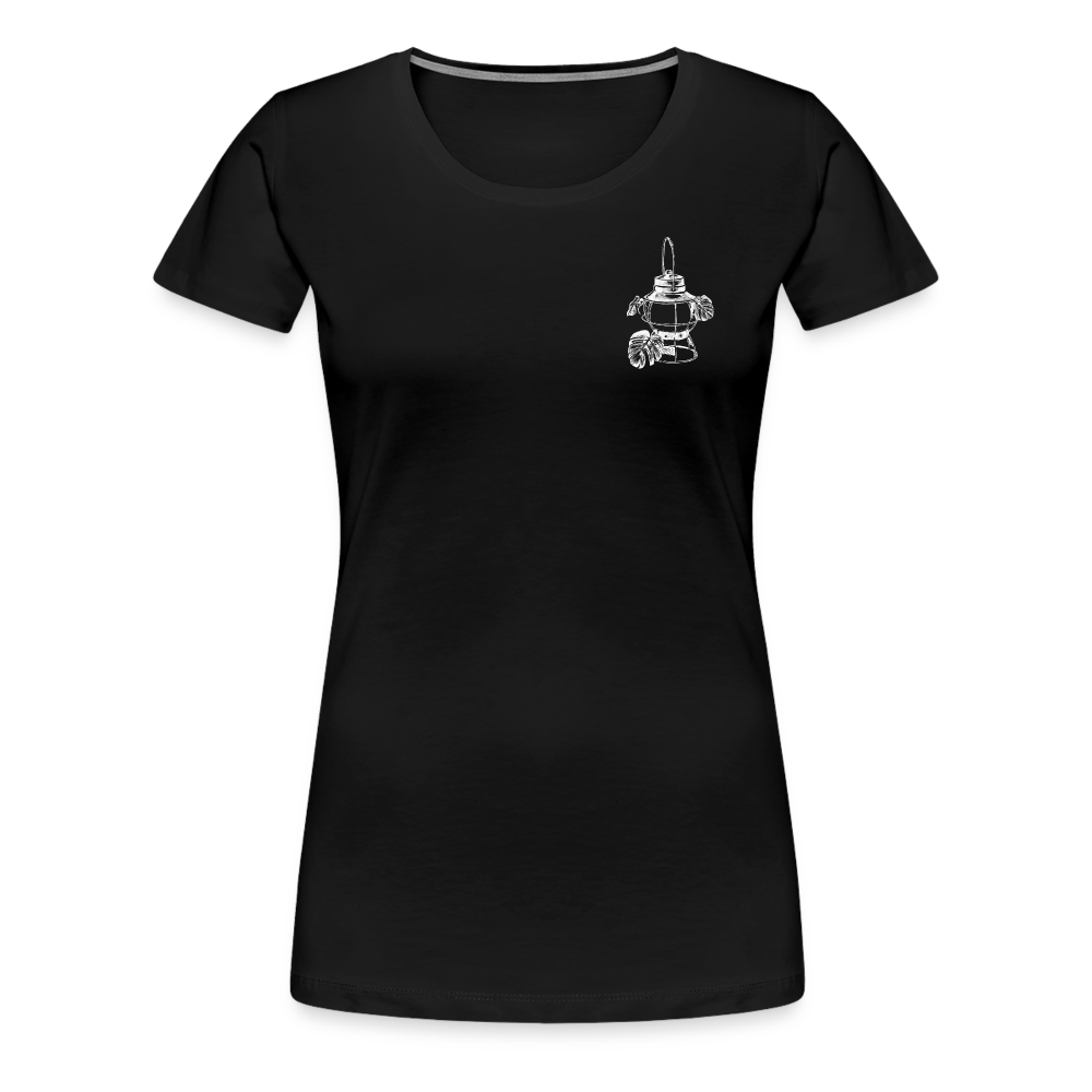 White Lantern Women’s Premium T-Shirt - black