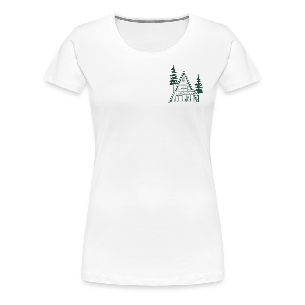 A-Frame Green  Women’s Premium T-Shirt - white