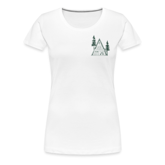 A-Frame Green  Women’s Premium T-Shirt - white