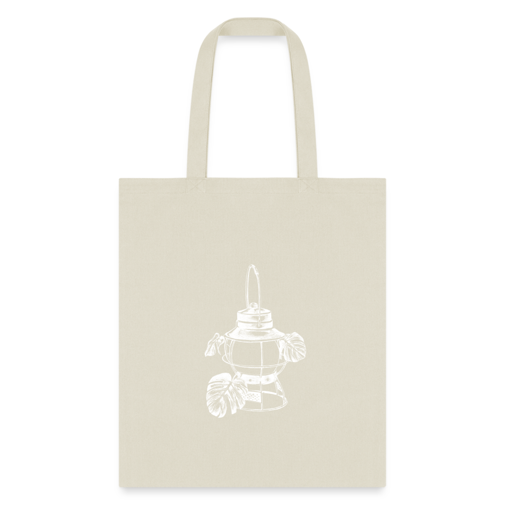 White Lantern Tote Bag - natural