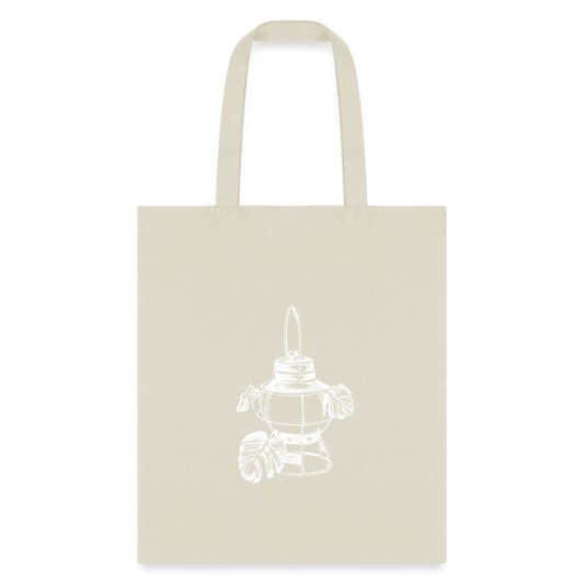 White Lantern Tote Bag - natural