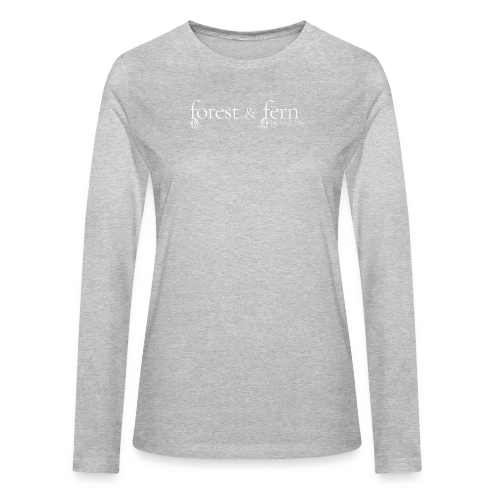 Forest & Fern Signature Women's LS Shirt - heather gray