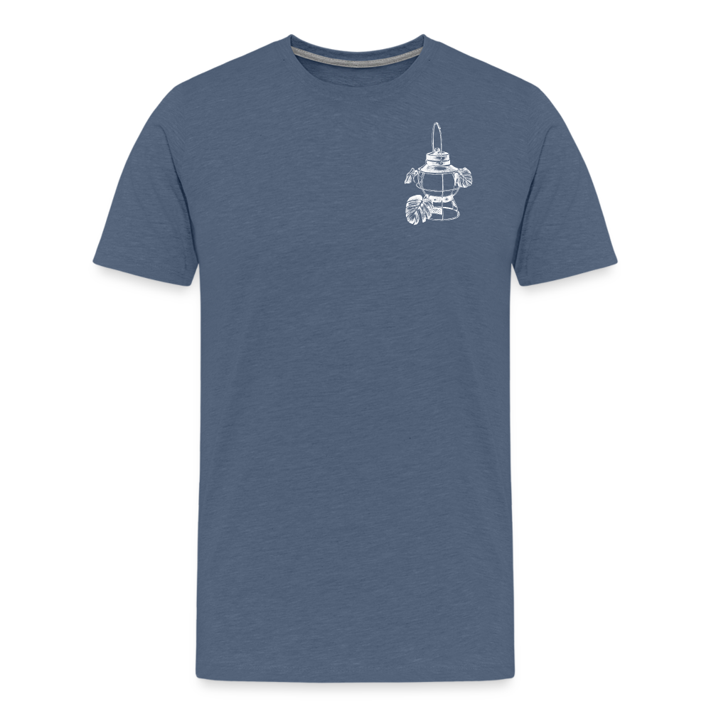 White Lantern Men's Premium T-Shirt - heather blue