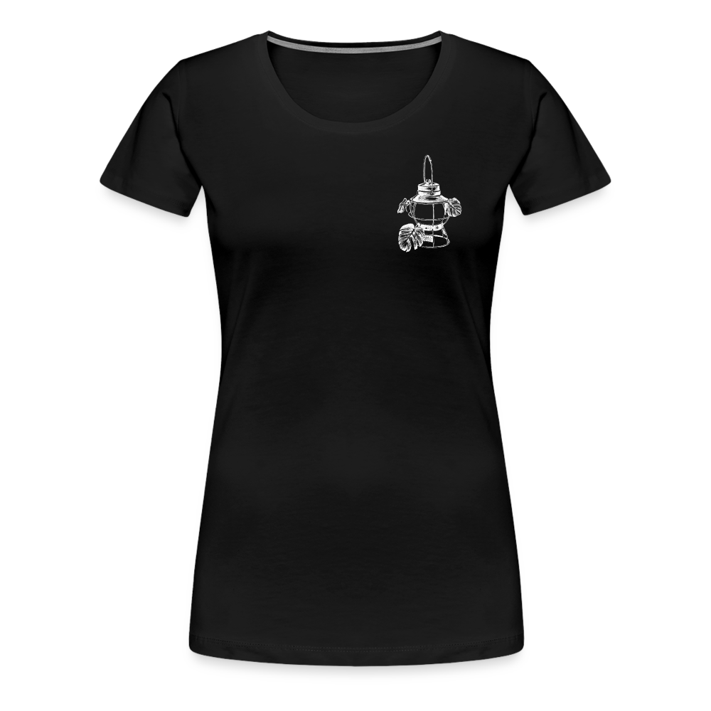 White Lantern Women’s Premium T-Shirt - black