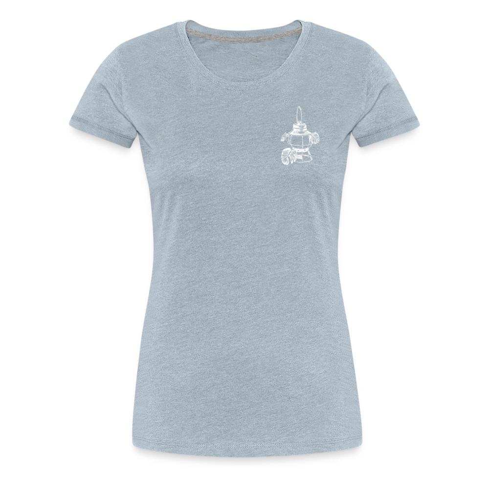 White Lantern Women’s Premium T-Shirt - heather ice blue