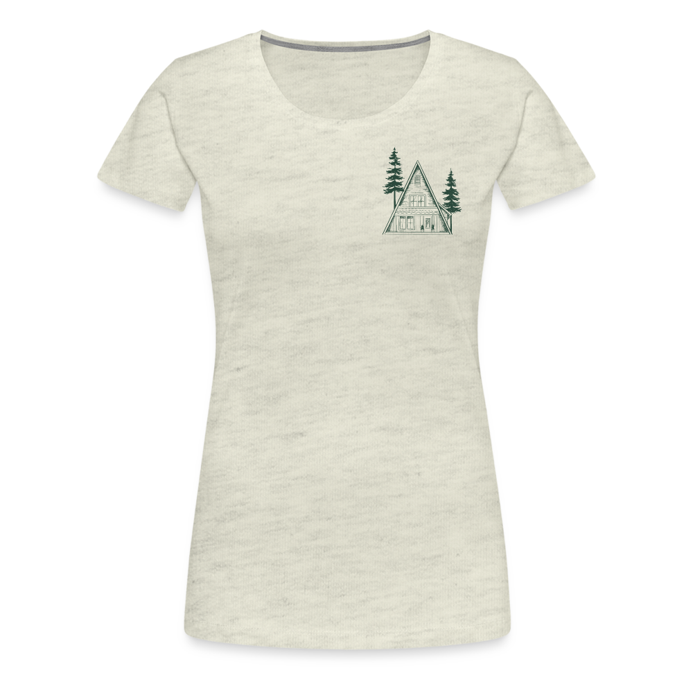 A-Frame Green  Women’s Premium T-Shirt - heather oatmeal