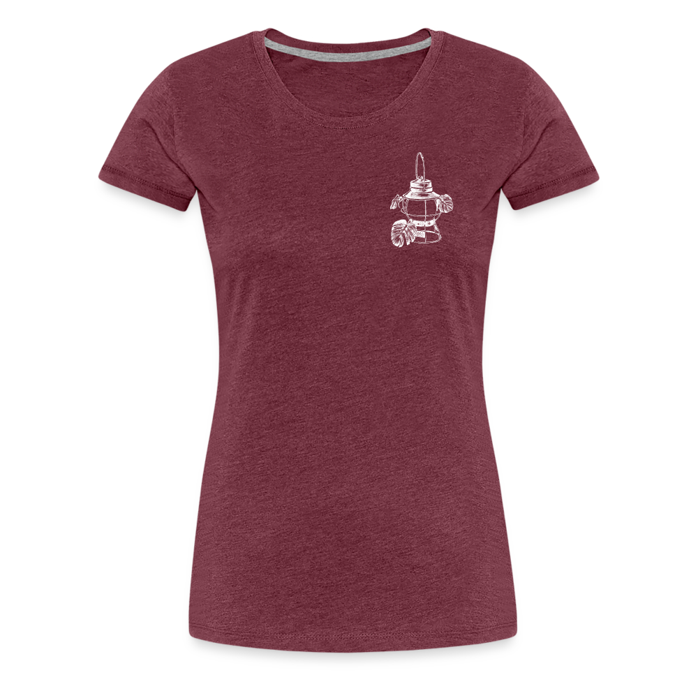 White Lantern Women’s Premium T-Shirt - heather burgundy