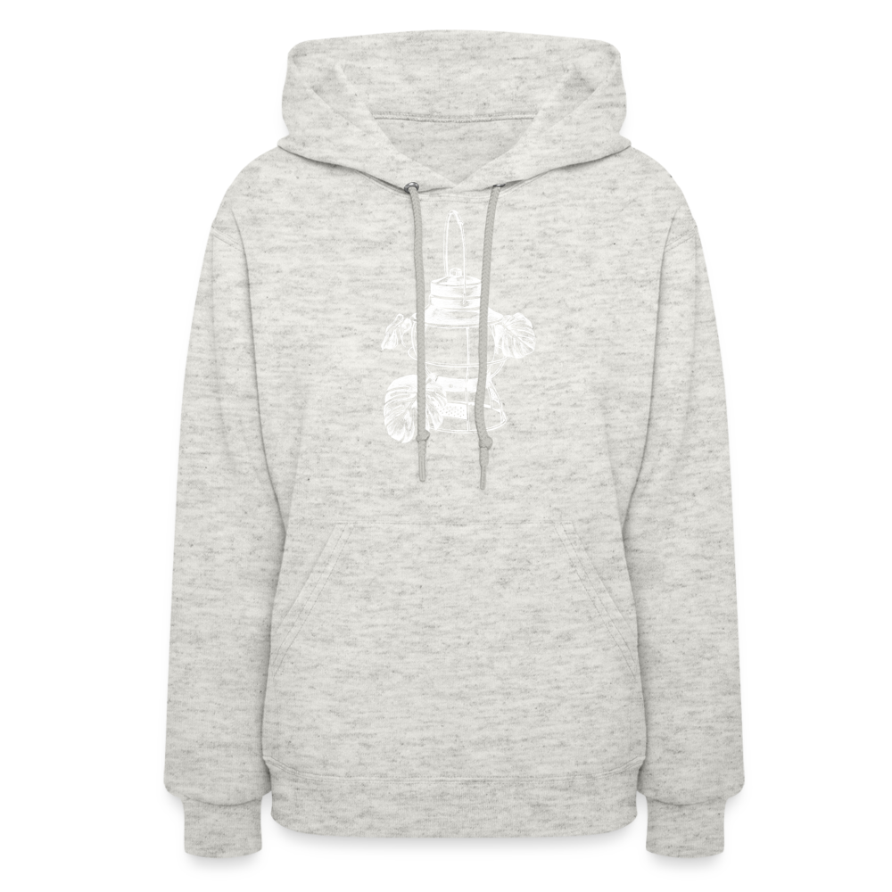 White Lantern Women's Hoodie - heather oatmeal