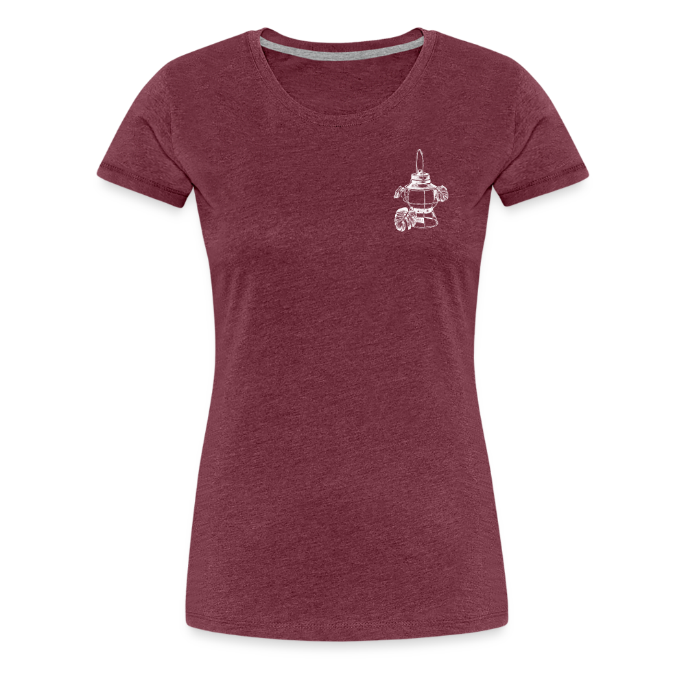 White Lantern Women’s Premium T-Shirt - heather burgundy