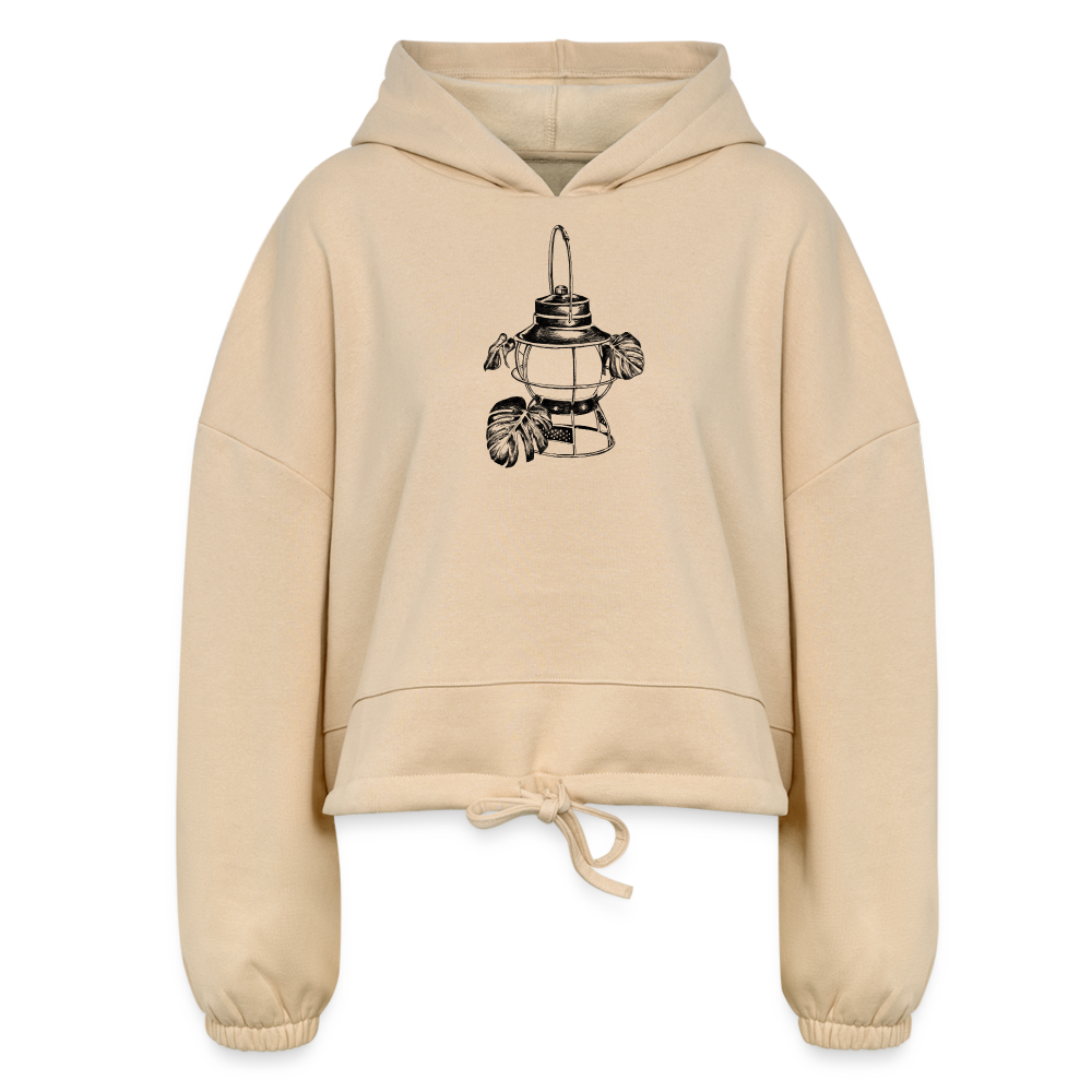 Black Lantern Women’s Cozy AF Cropped Hoodie - nude