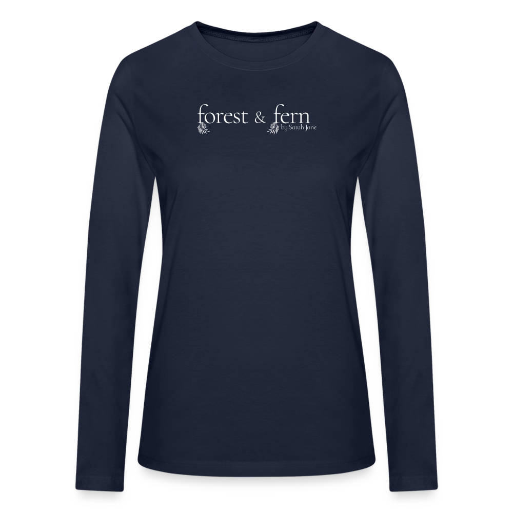 Forest & Fern Signature Women's LS Shirt - navy