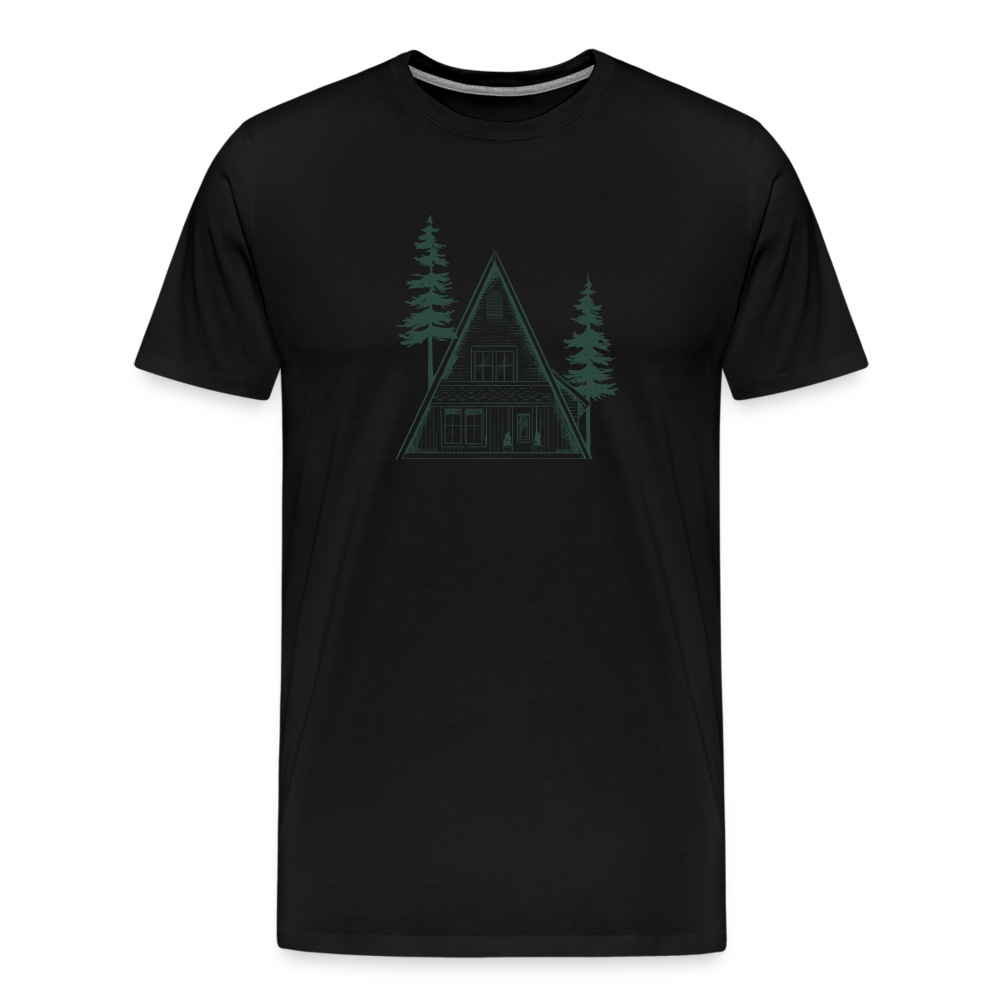 A-Frame Green Men's Premium T-Shirt - black