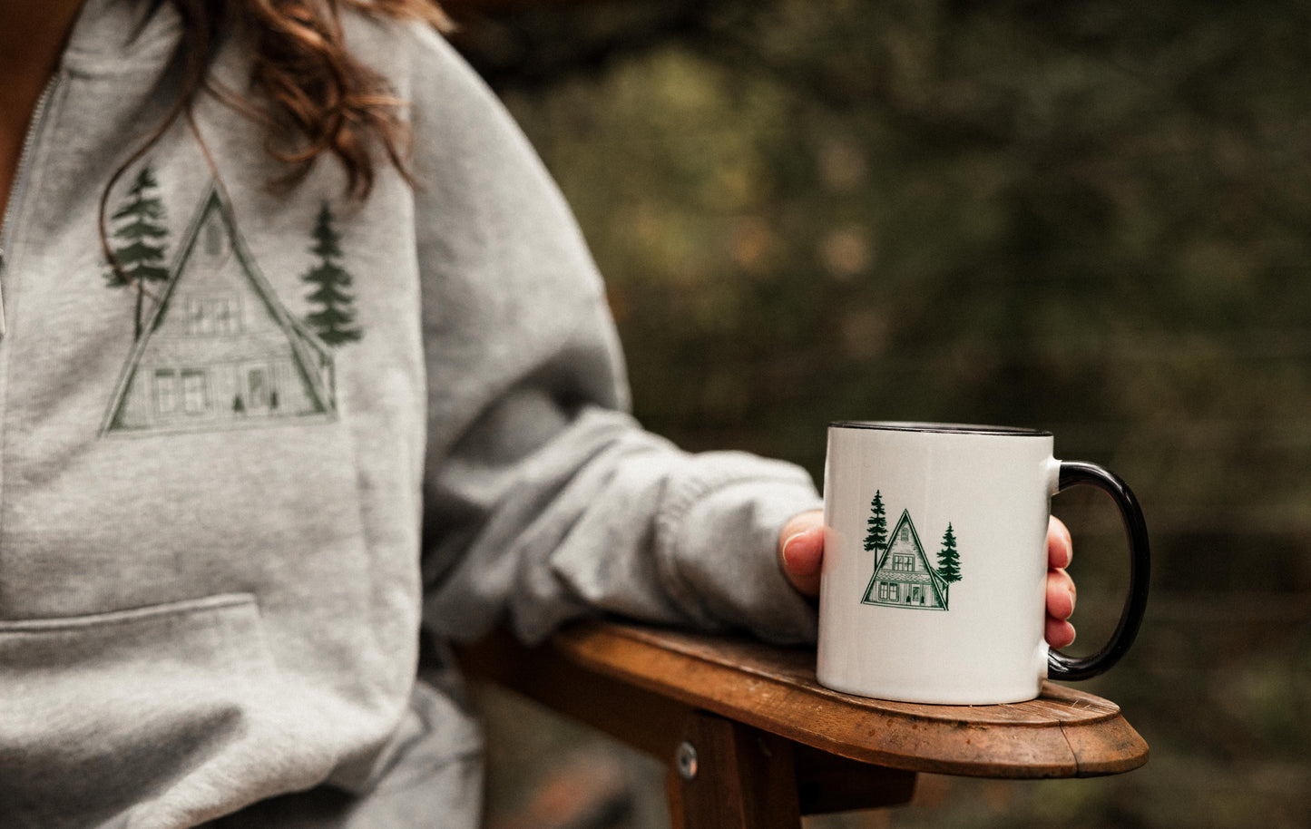 A-Frame Green 11 oz Contrast Coffee Mug