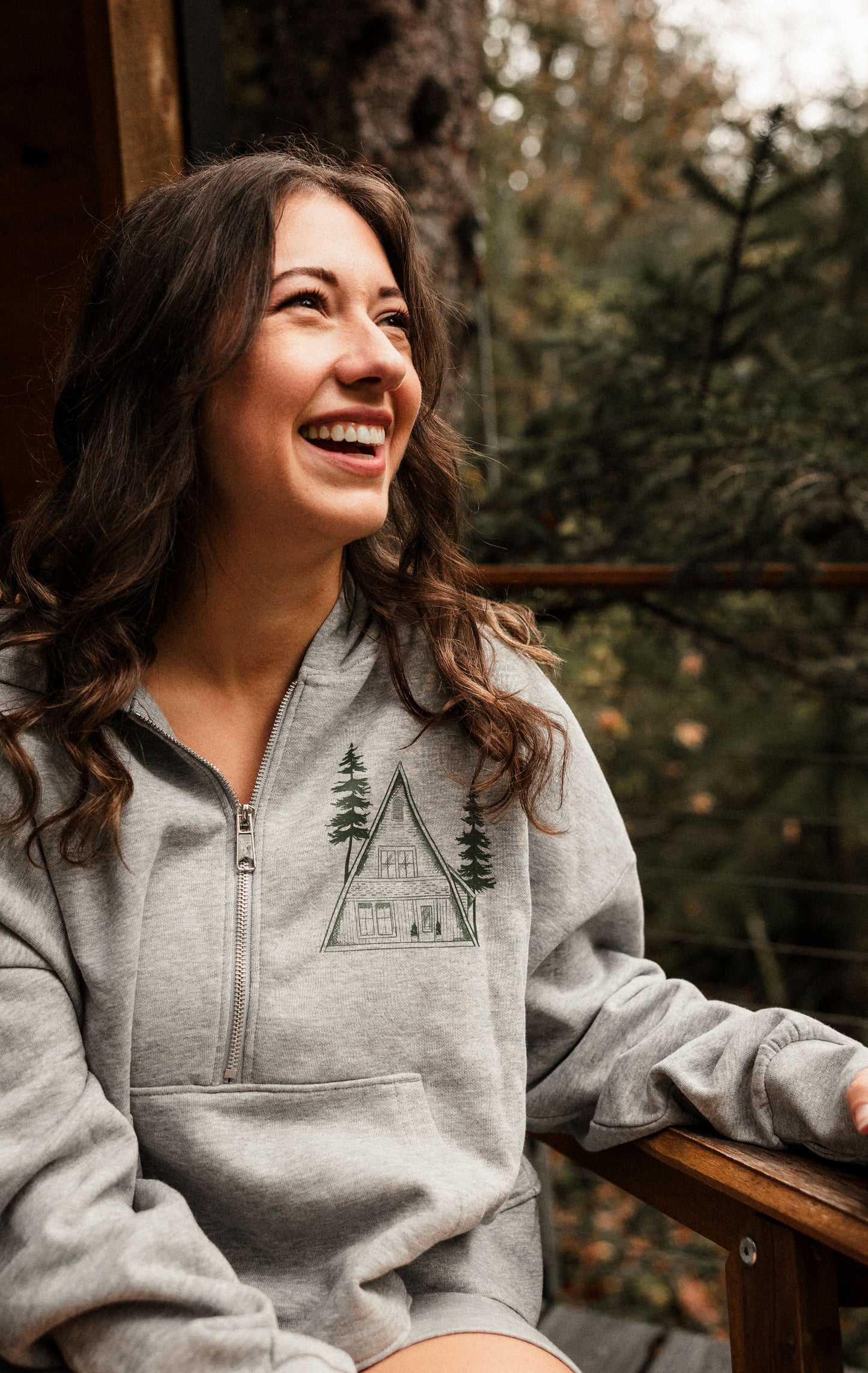 A-Frame Green Women's Cropped Hoodie & Jogger Short Set