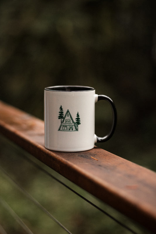 A-Frame Green 11 oz Contrast Coffee Mug